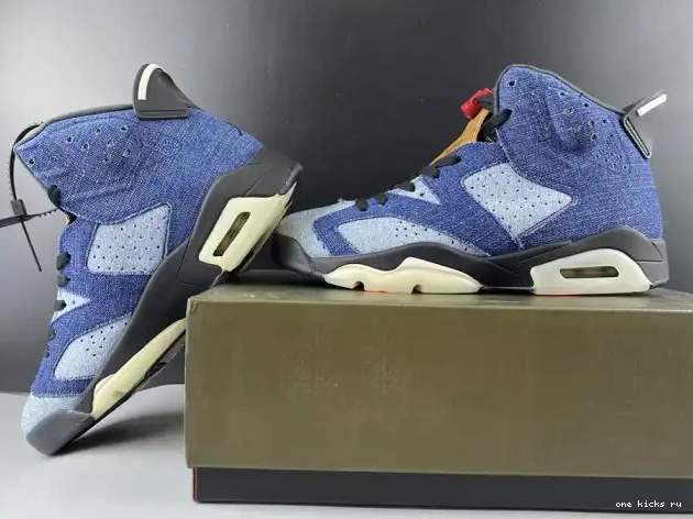 Chep Onekick Jordan Washed Denim CT5350-401 Air 6 0514